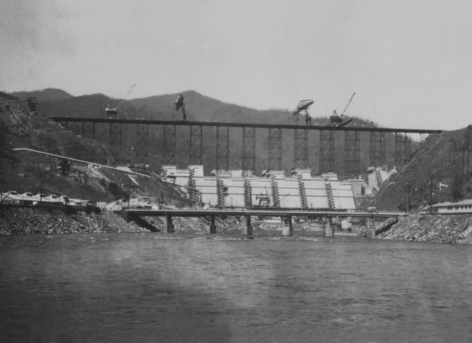 Fontana Dam Construction