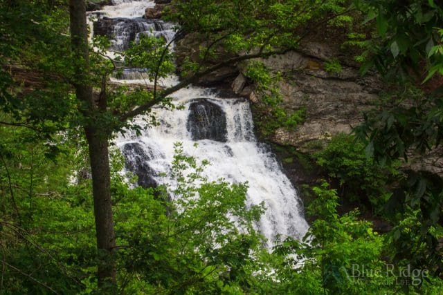 Cullasaja Falls NC from the Parking Area
