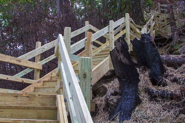 Whitewater Falls NC New Stairs