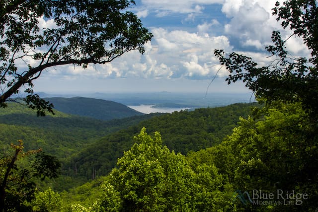 Whitewater Falls NC Lake View