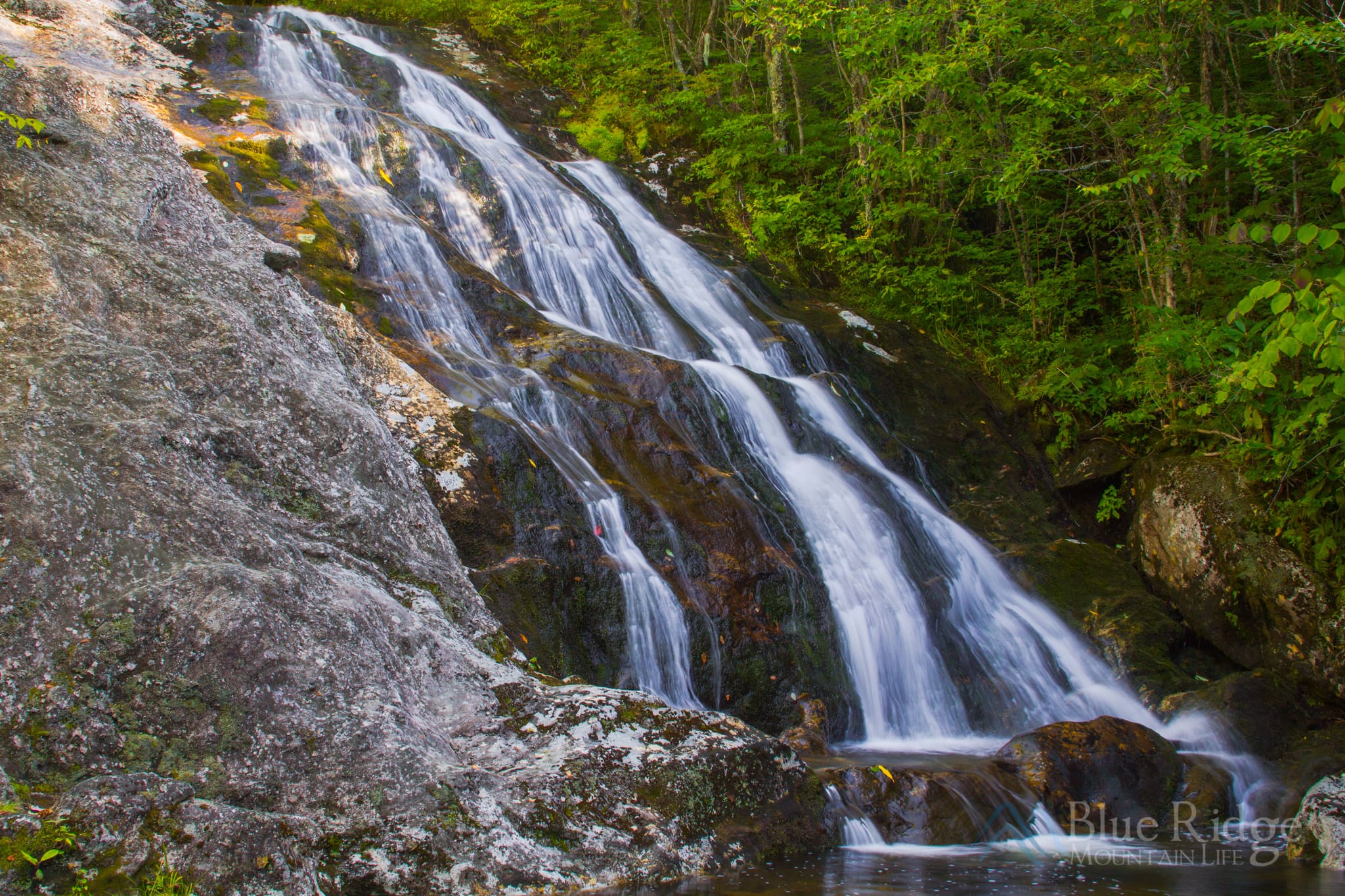Upper Bubbling Spring Branch Falls Upper Bubbling Spring Branch Falls