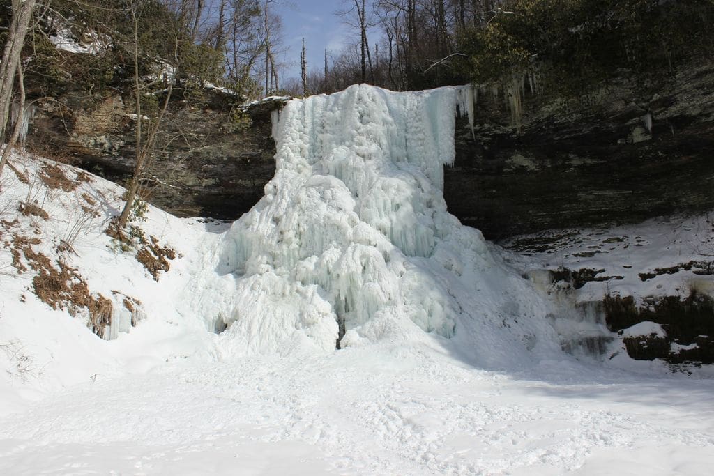 Frozen Cascade Falls Virginia