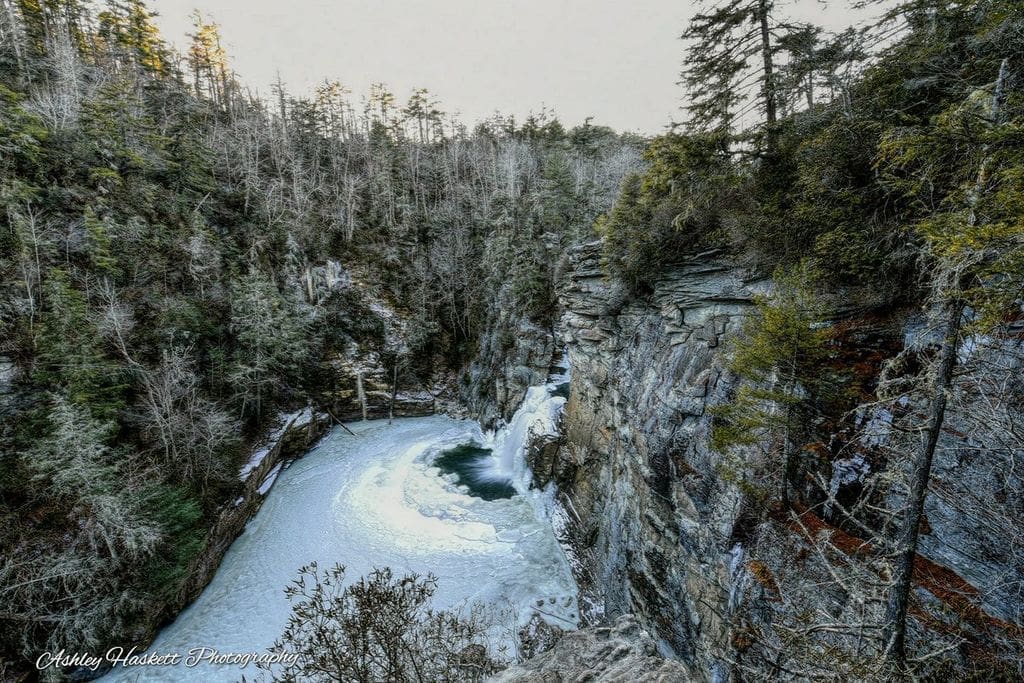 Frozen Linville Falls