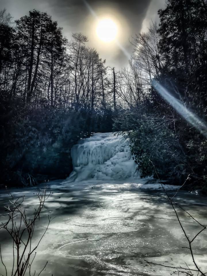 Frozen Schoolhouse Falls, NC