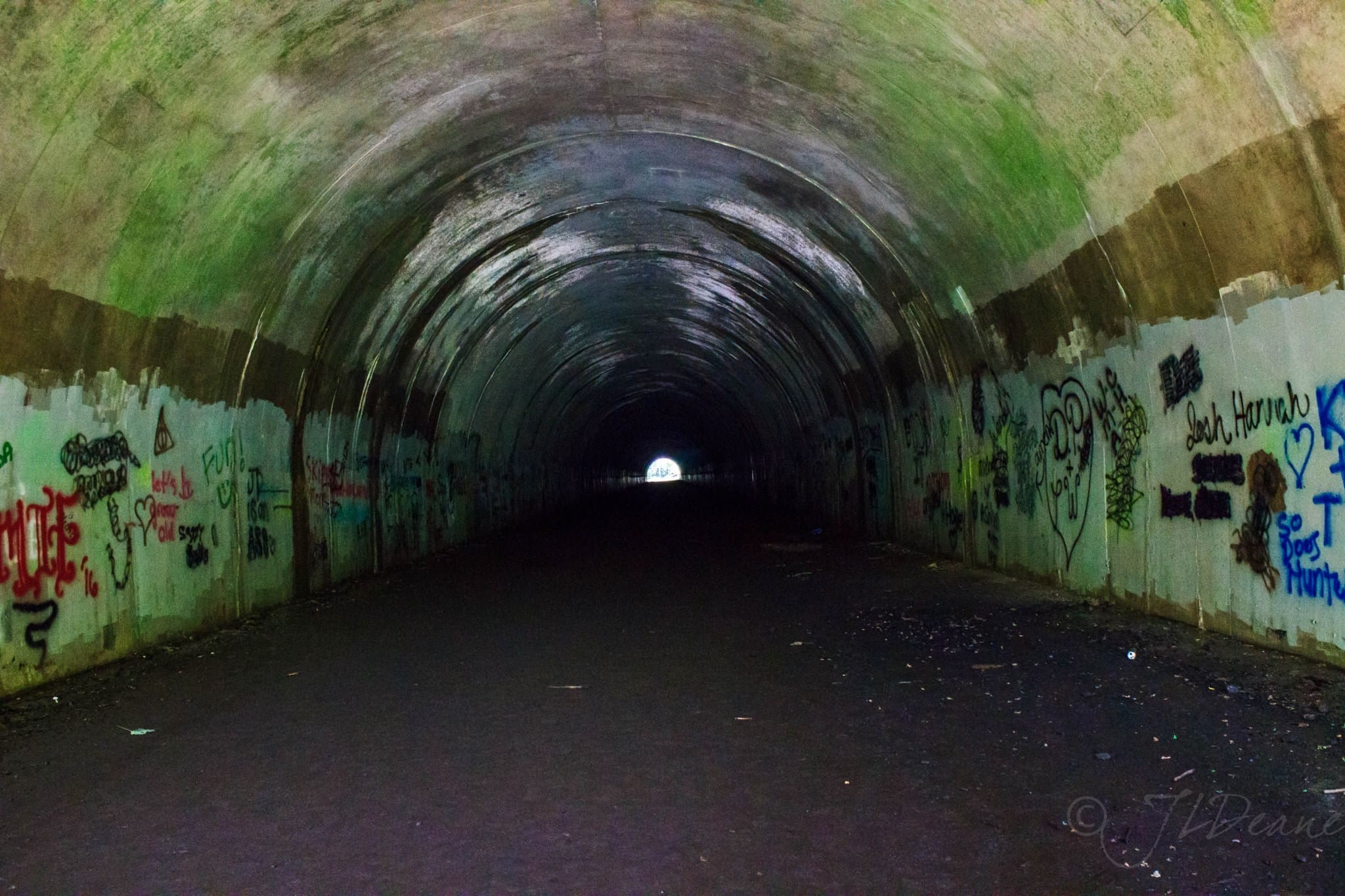 Road to Nowhere inside tunnel Road to Nowhere inside tunnel