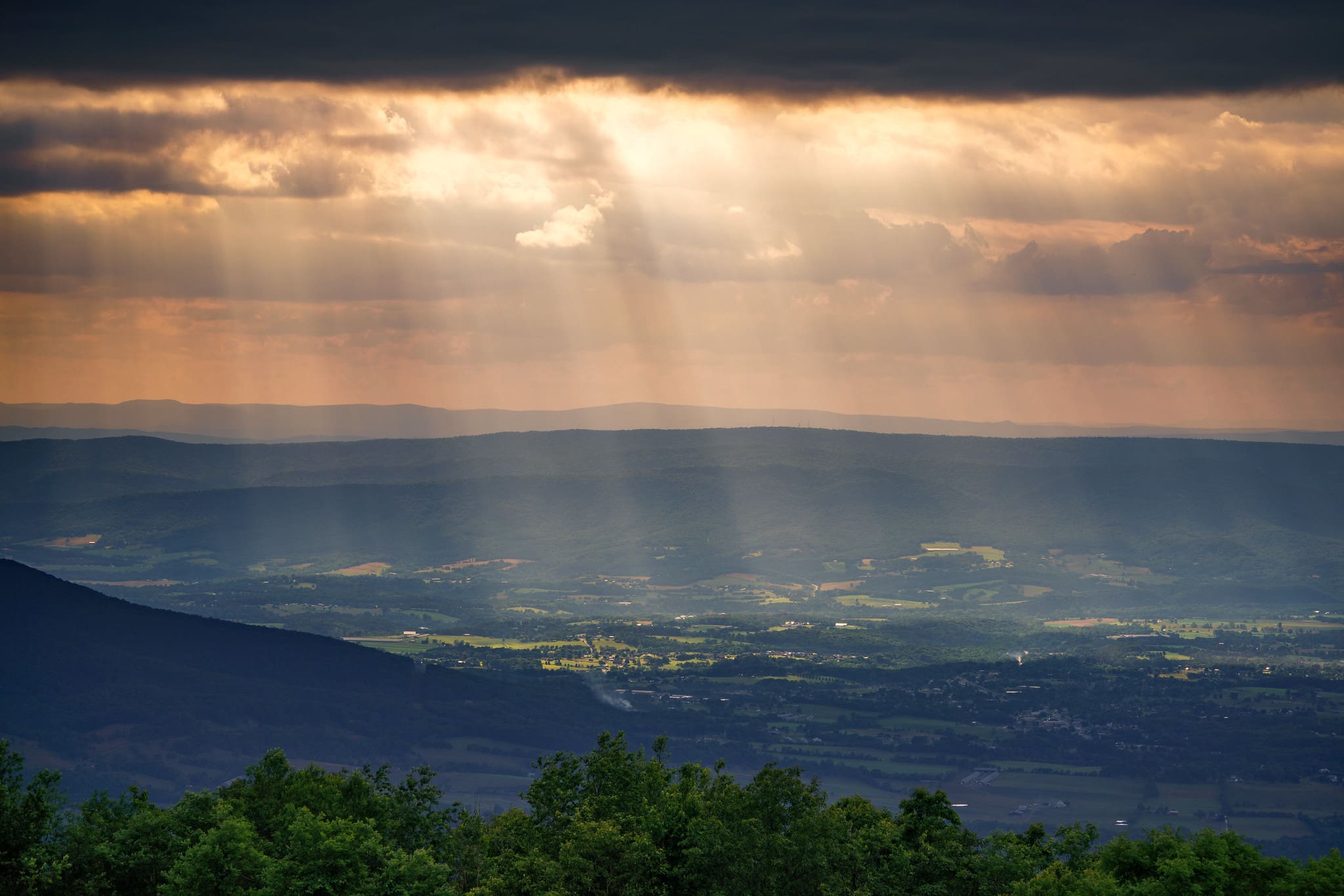 Skyline Drive Sunrays Skyline Drive Sunrays