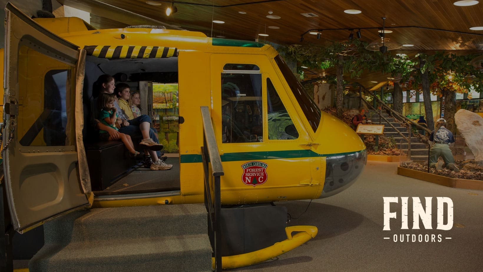 Cradle of Forestry Discovery Center Cradle of Forestry Discovery Center Firefighter helicopter exhibit