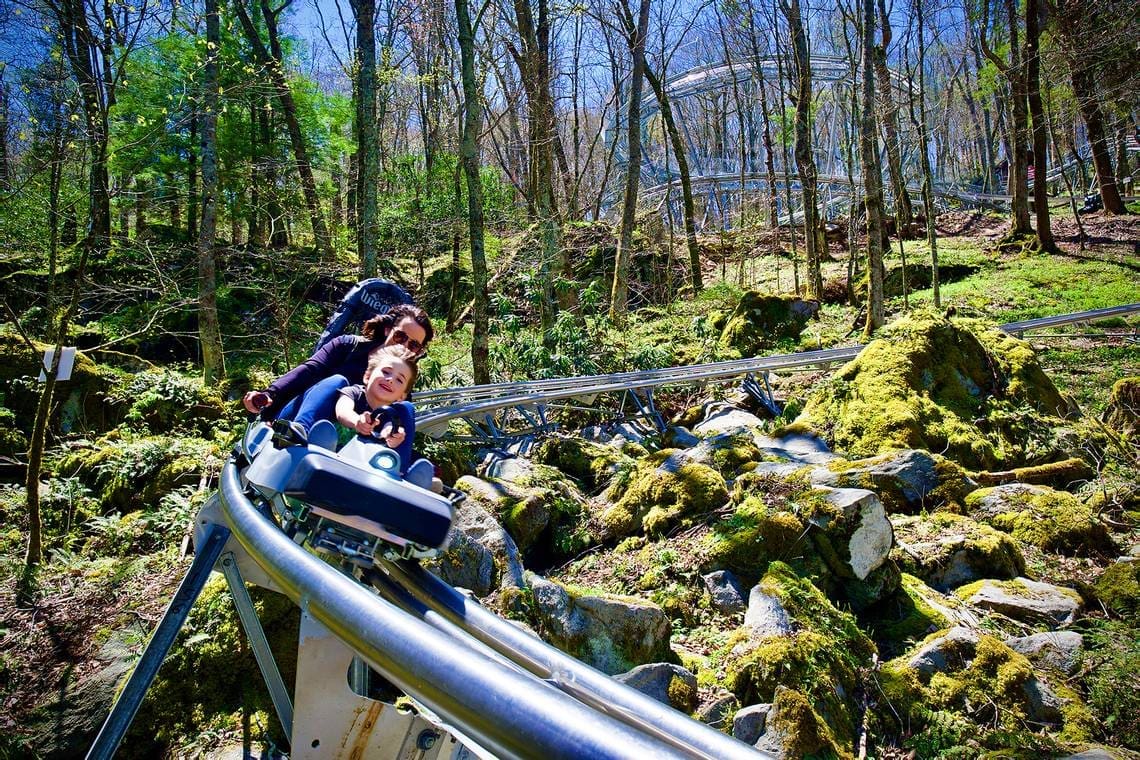 Top Mountain Coasters - Wilderness Run Top Mountain Coasters - Wilderness Run Mountain Coaster Banner Elk NC
