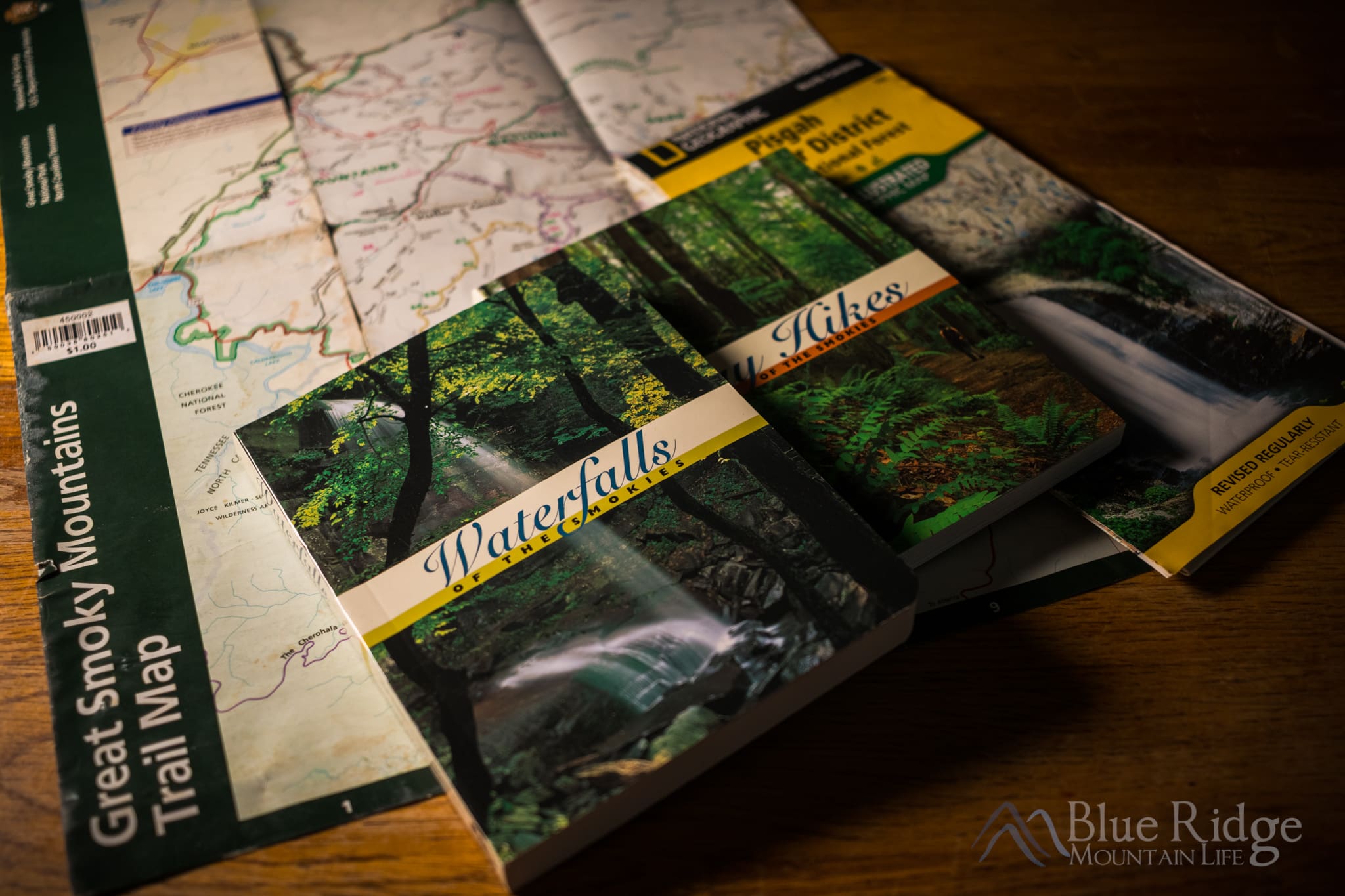 Photo of trails maps and hiking guides