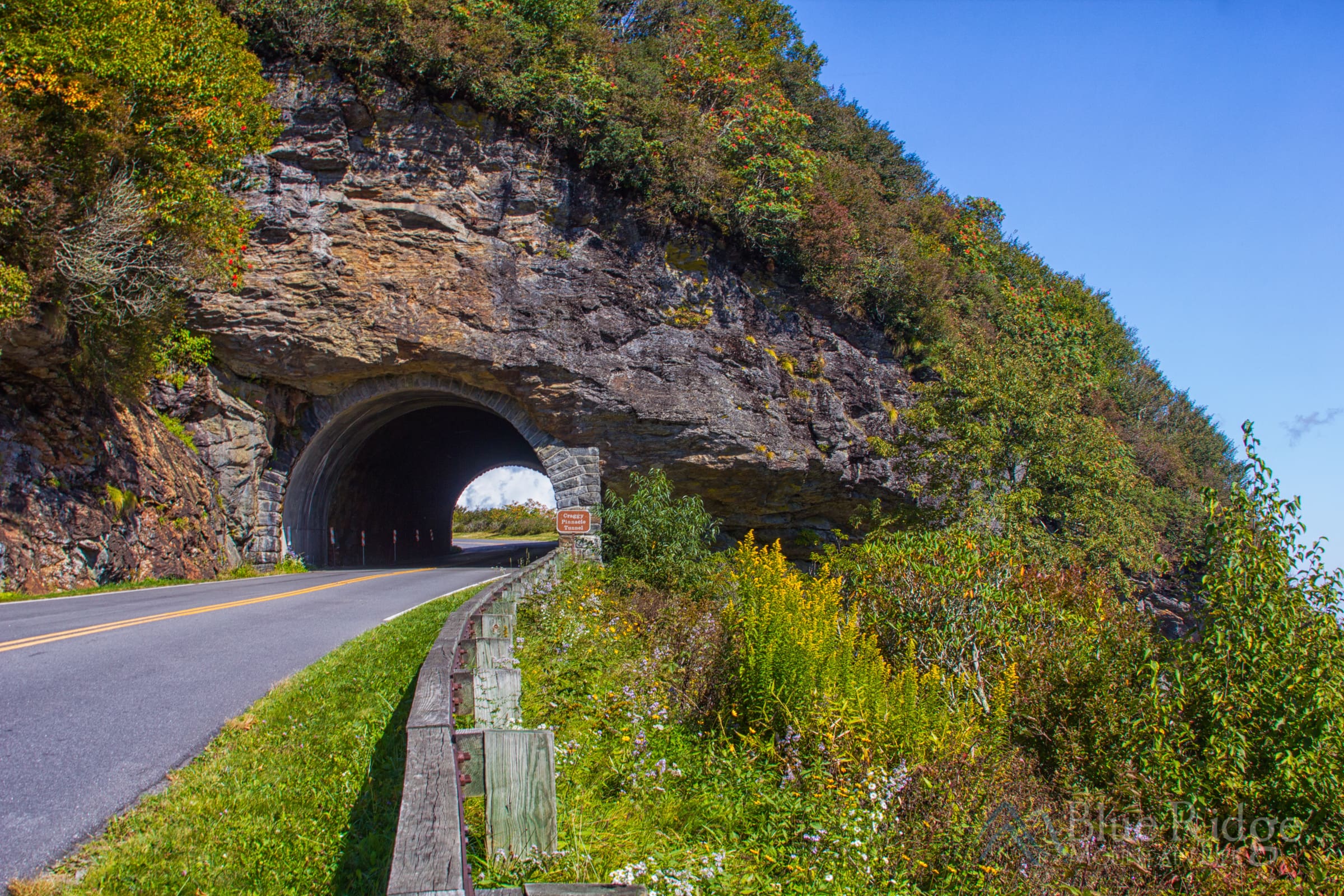 The Blue Ridge Parkway Tunnel on The Blue Ridge Parkway