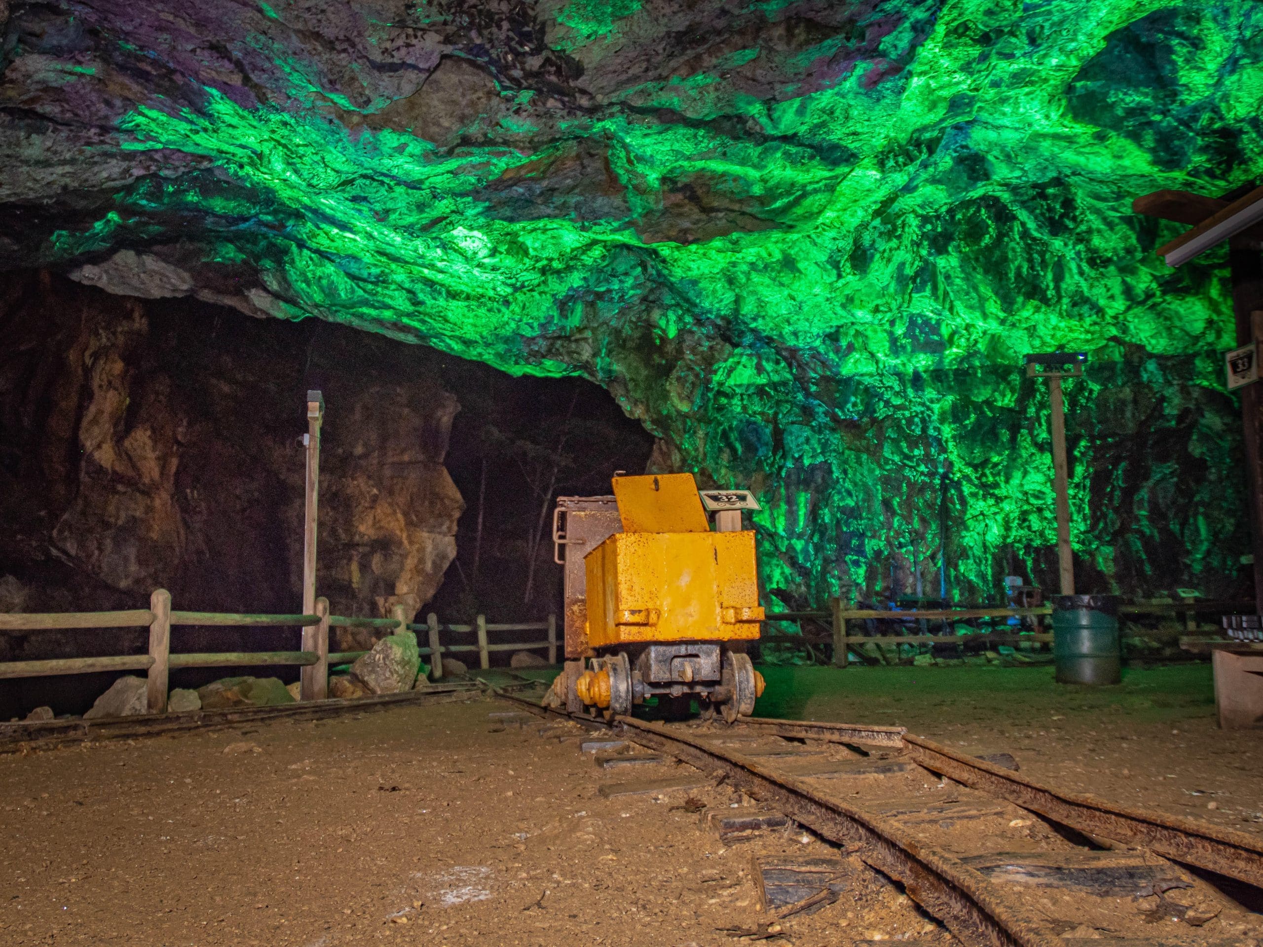 Emerald Village Mine Mine Cart in the Emerald Village Mine