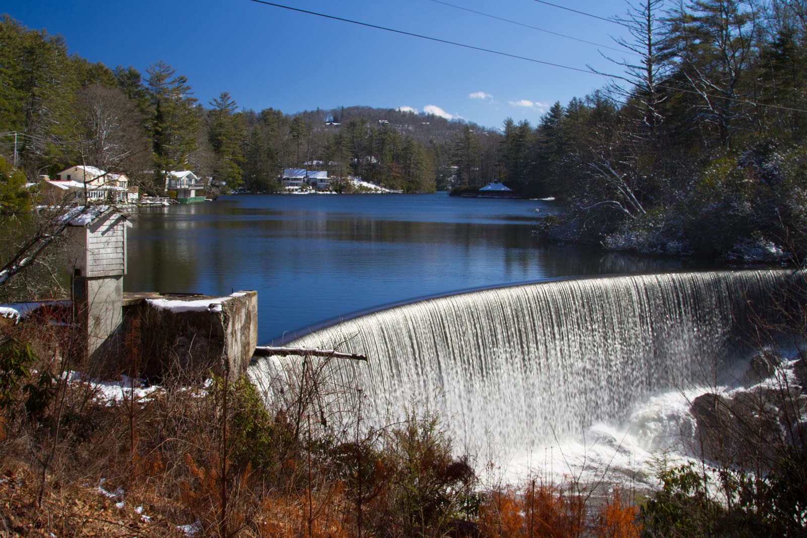 Lake Sequoyah Highlands, NC Winter at Lake Sequoyah in Highlands, NC