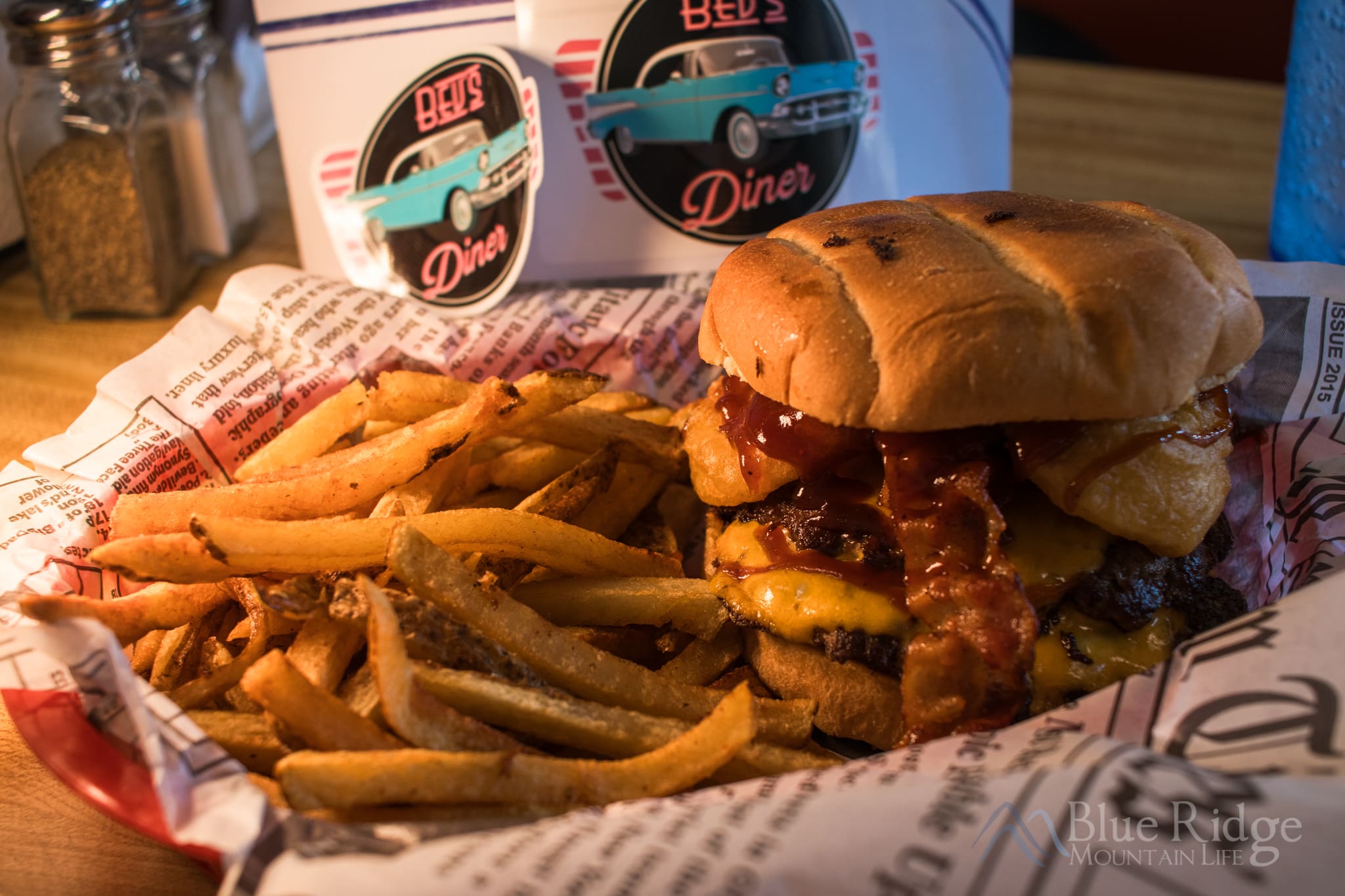 Bevs Diner Ellijay GA - Burger and Fries Bevs Diner Ellijay GA - Burger and Fries