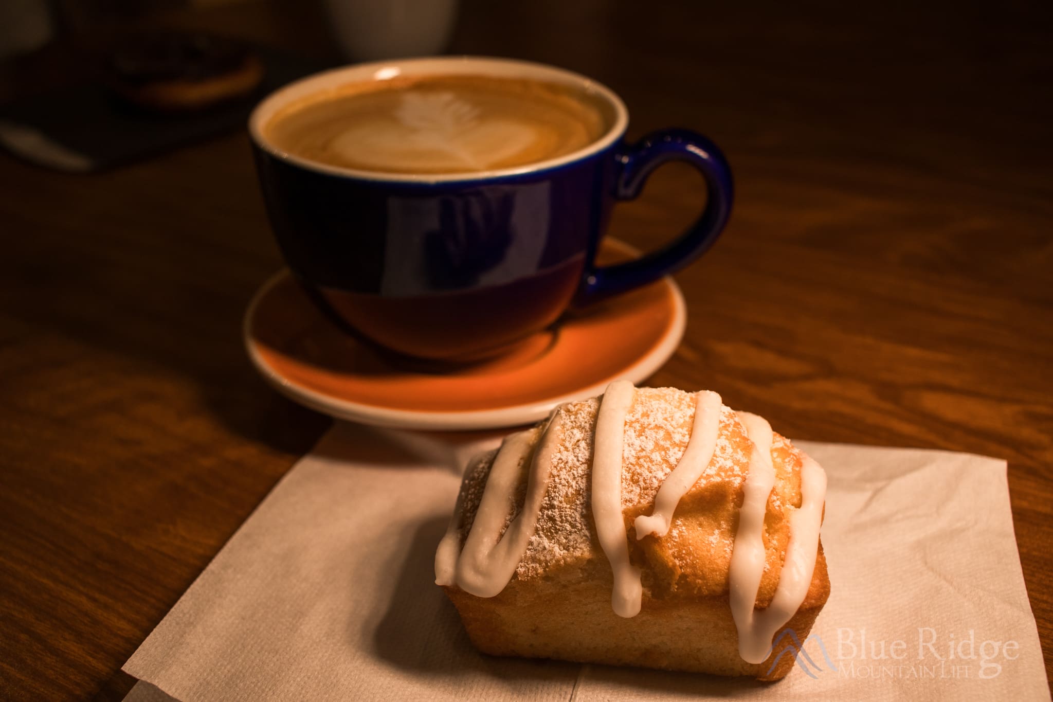 Ellijay Coffeehouse Ellijay Coffeehouse cofee and a lemon cake