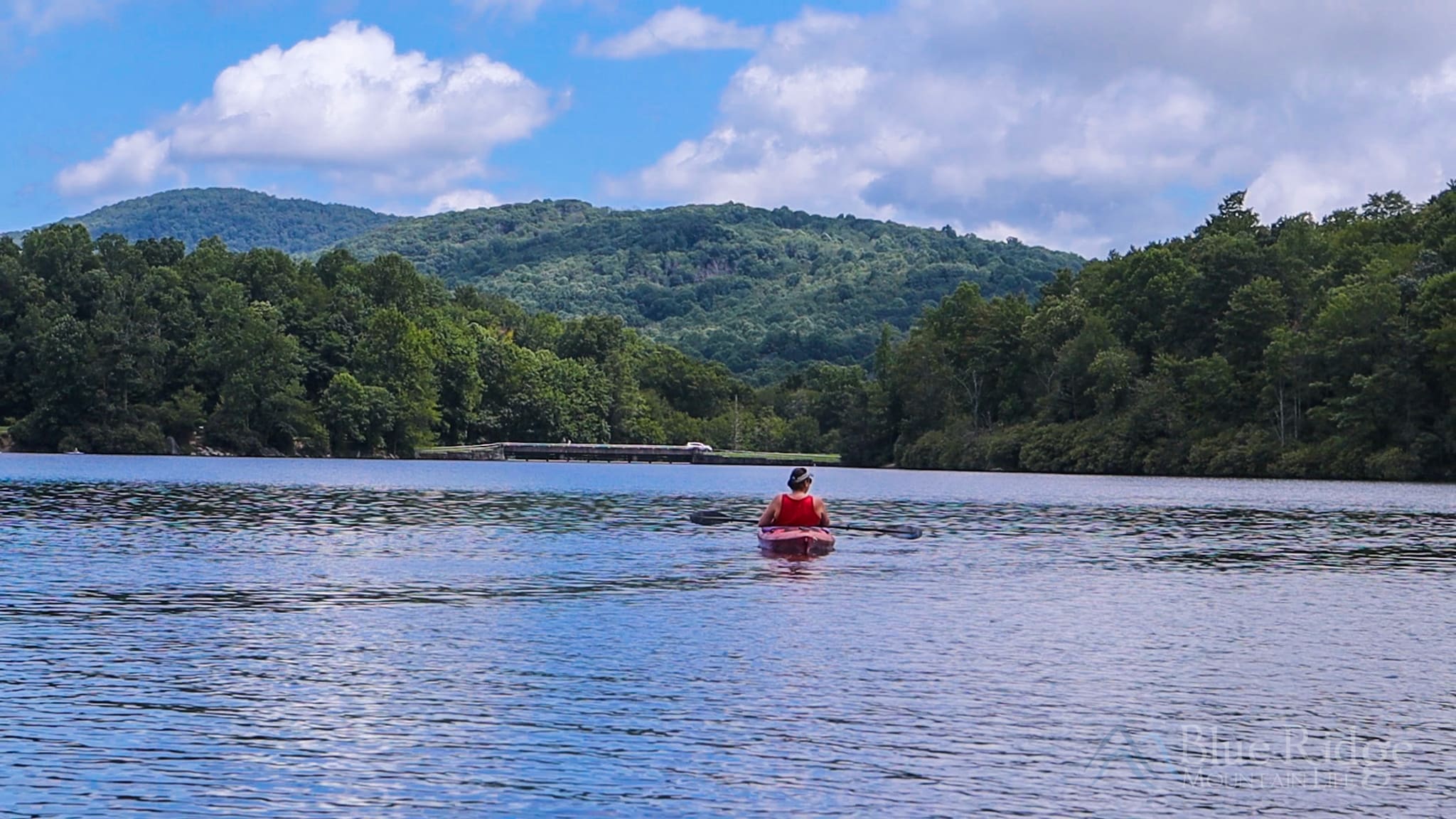 Canoeing on Price Lake near Boone NC Canoeing on Price Lake near Boone NC