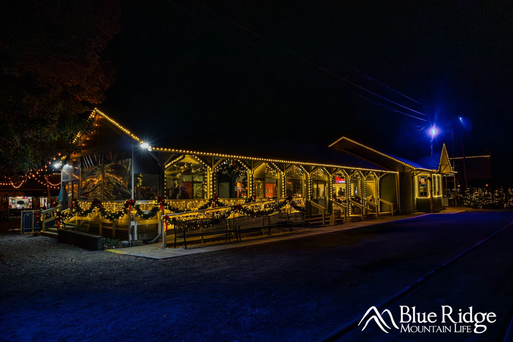 The main depot for the Great Smoky Mountains Railroad The main depot for the Great Smoky Mountains Railroad