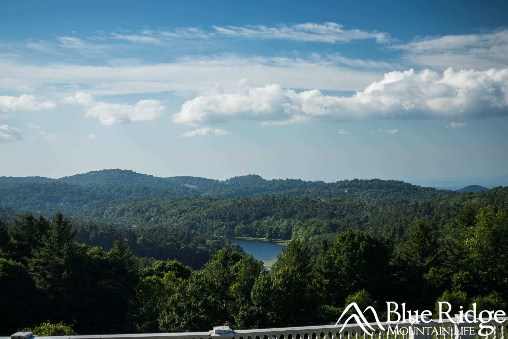 Bass Lake from the manor house at moses cone center Bass Lake from the manor house at moses cone center
