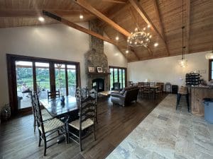 Indoor seating a Johnson Legacy Vineyard