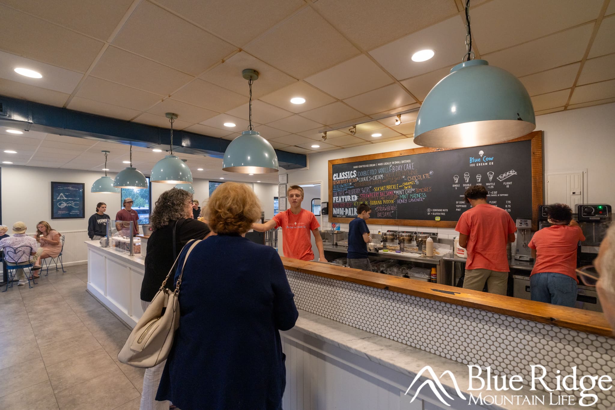 Inside Blue Cow Ice Cream Inside Blue Cow Ice Cream